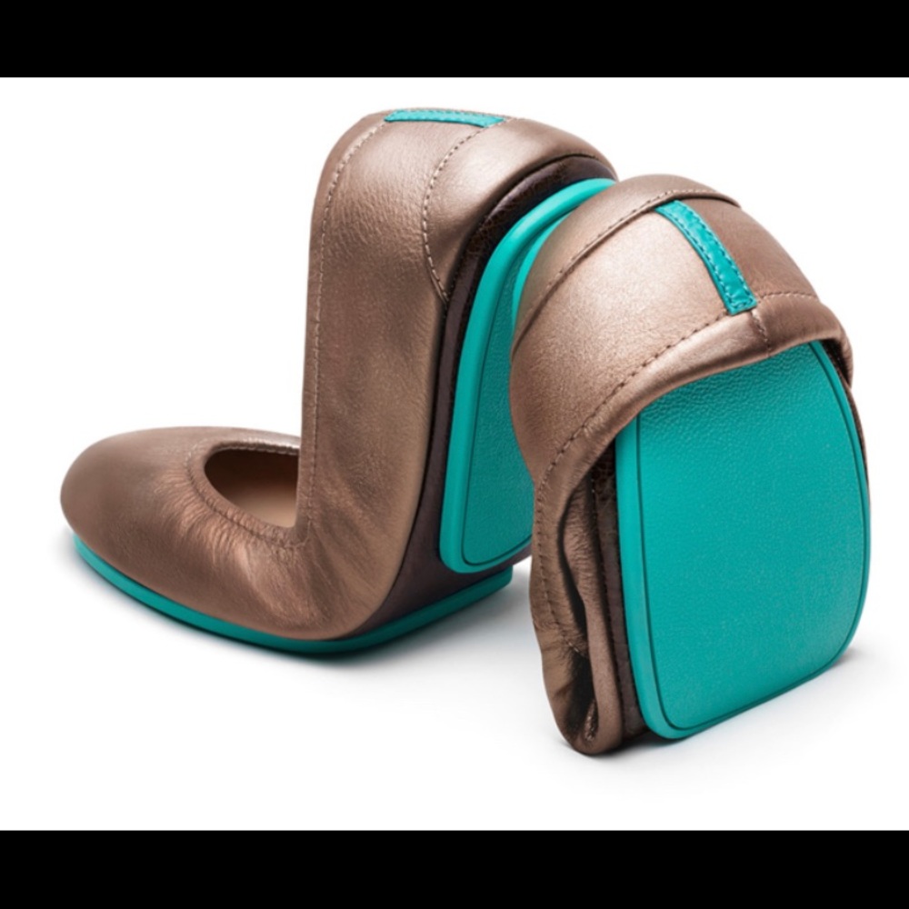 NEW Tieks ballet flats metallic Bronze size 8